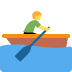 🚣‍♂️ man rowing boat display on Twitter